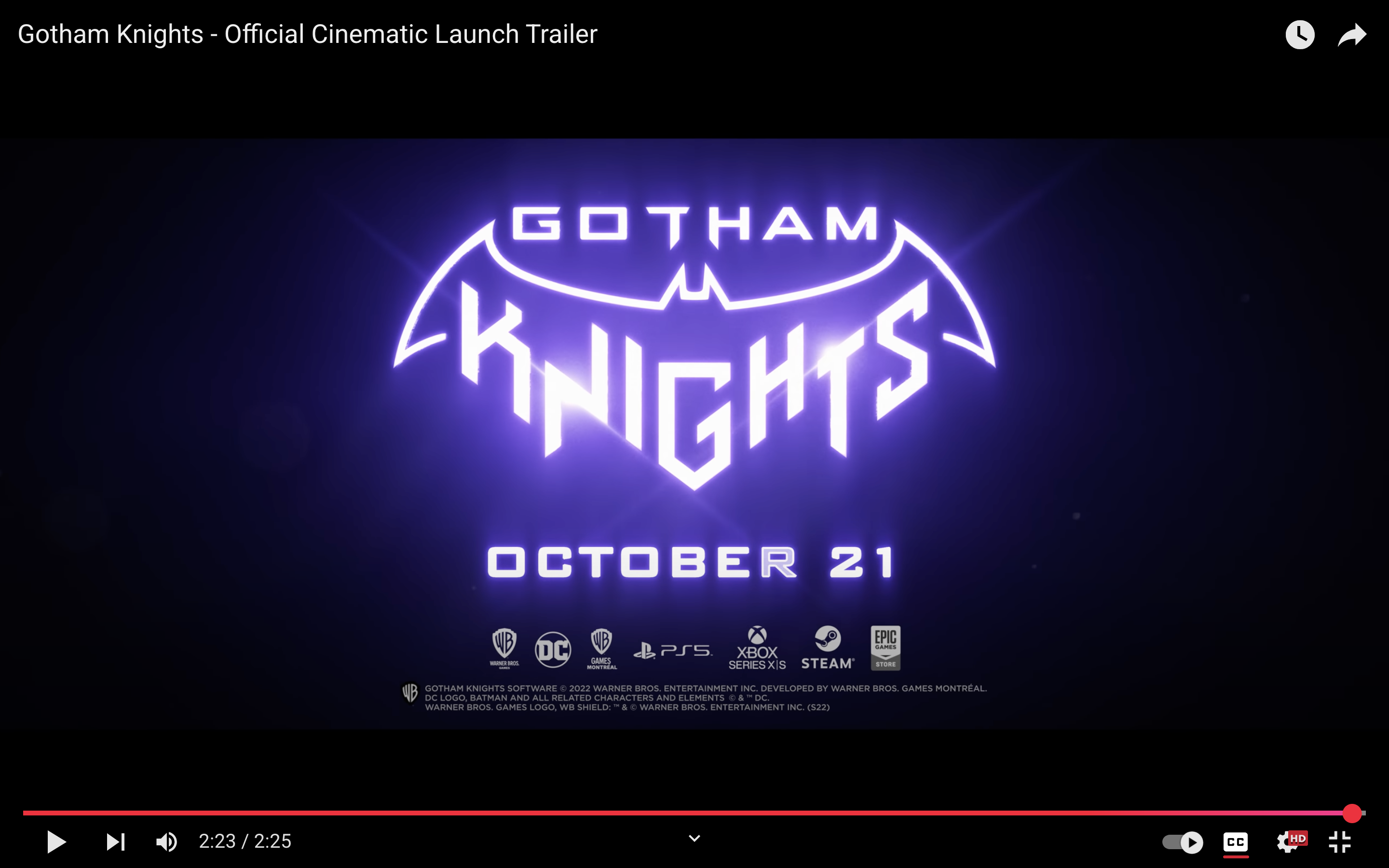 Gotham Knights Spanish trailer 