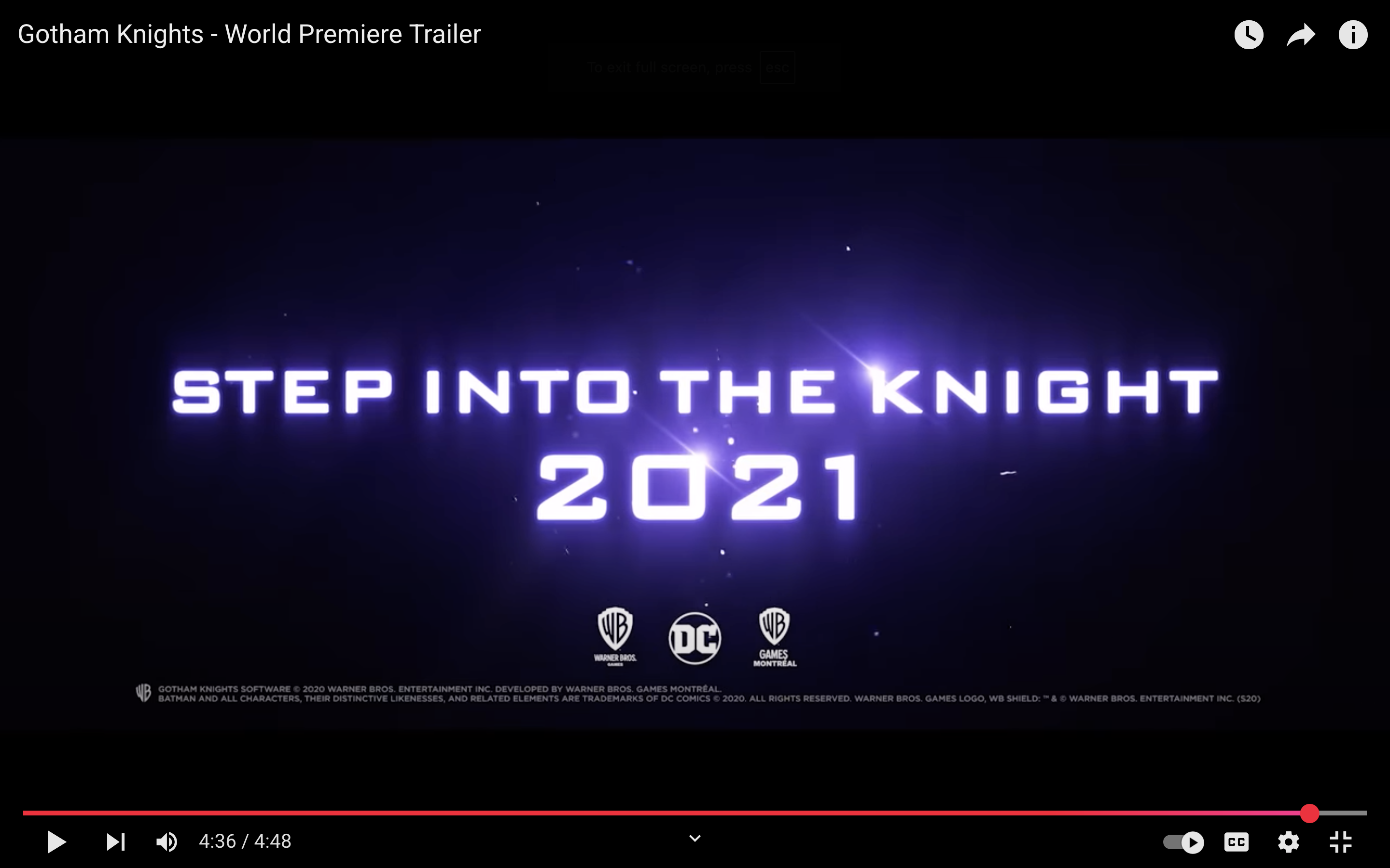 Gotham Knights UK trailer 